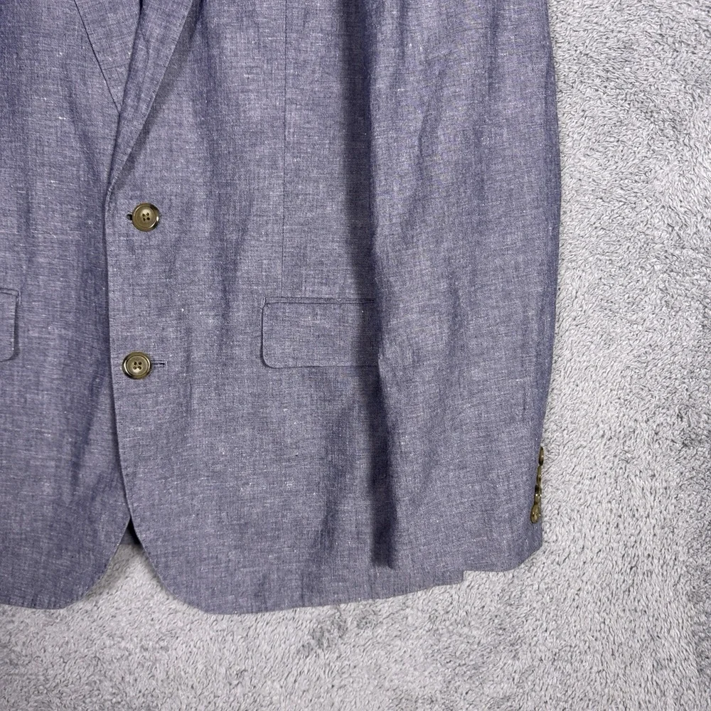 J Crew Blazer Mens 38R Ludlow Slim Somelos Linen Cotton Unstructured Sport Coat